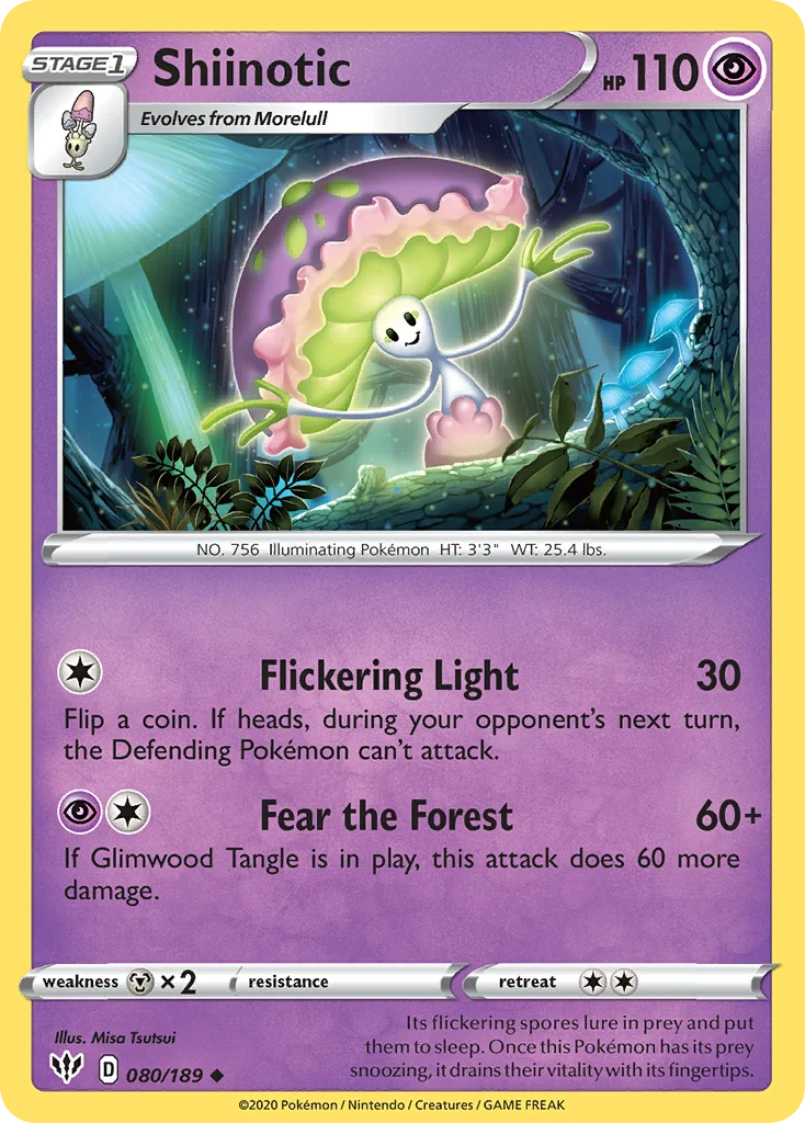 swsh3-80 Shiinotic 080/189 Uncommon