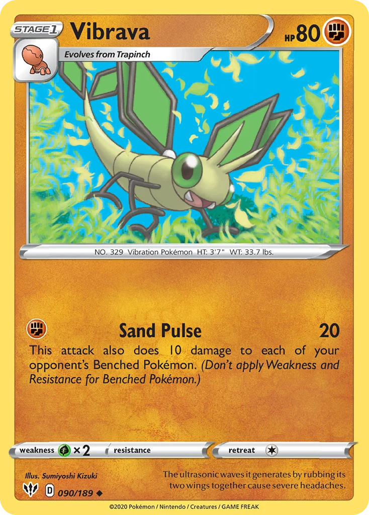 swsh3-90 Vibrava 090/189 Uncommon