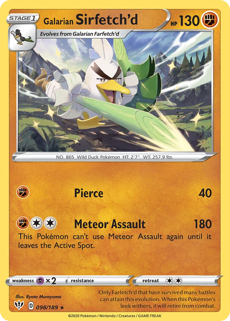 Galarian Sirfetch'd 098/189 Rare