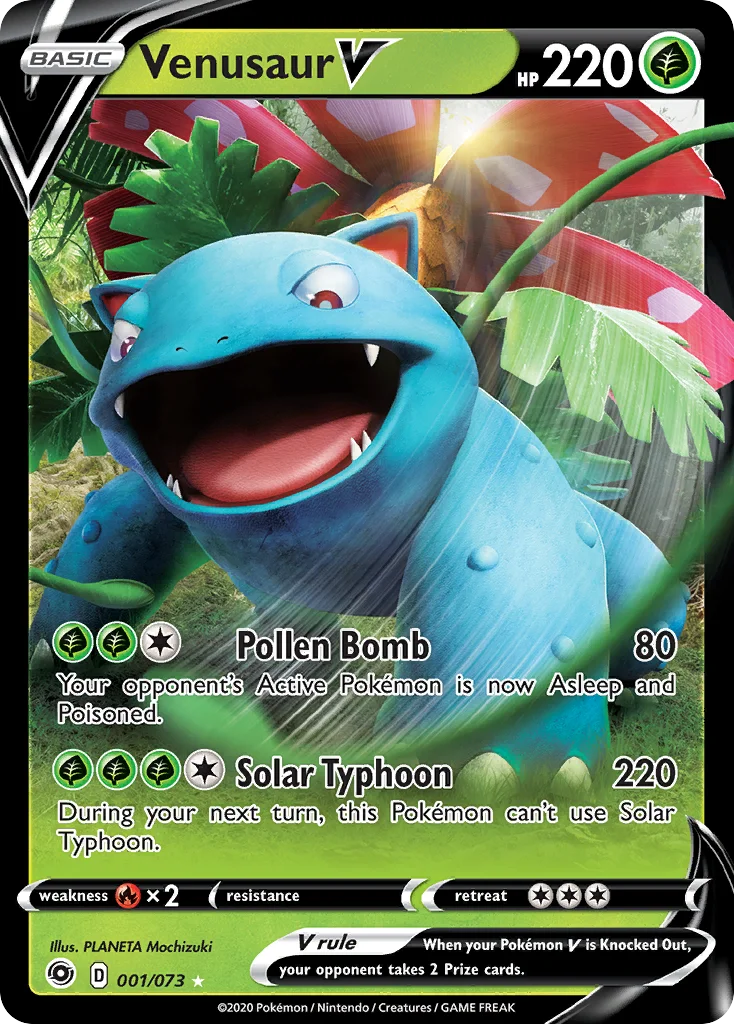 swsh35-1 Venusaur V 001/073 Rare holo v