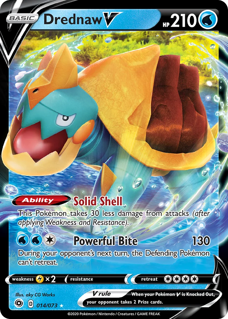 swsh35-14 Drednaw V 014/073 Rare holo v