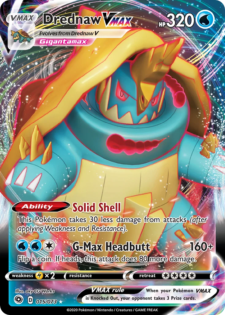 swsh35-15 Drednaw VMAX 015/073 Rare holo vmax