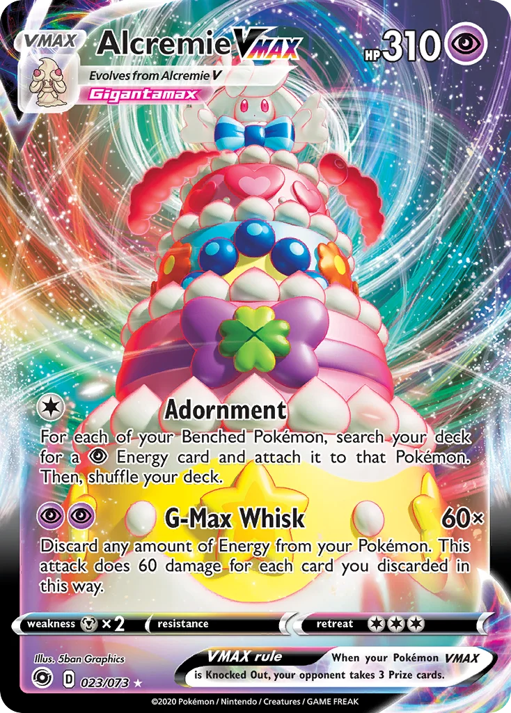 swsh35-23 Alcremie VMAX 023/073 Rare holo vmax