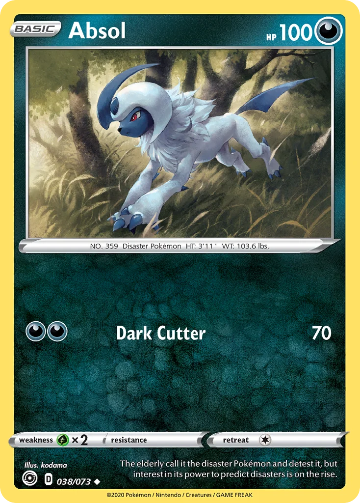 swsh35-38 Absol 038/073 Uncommon