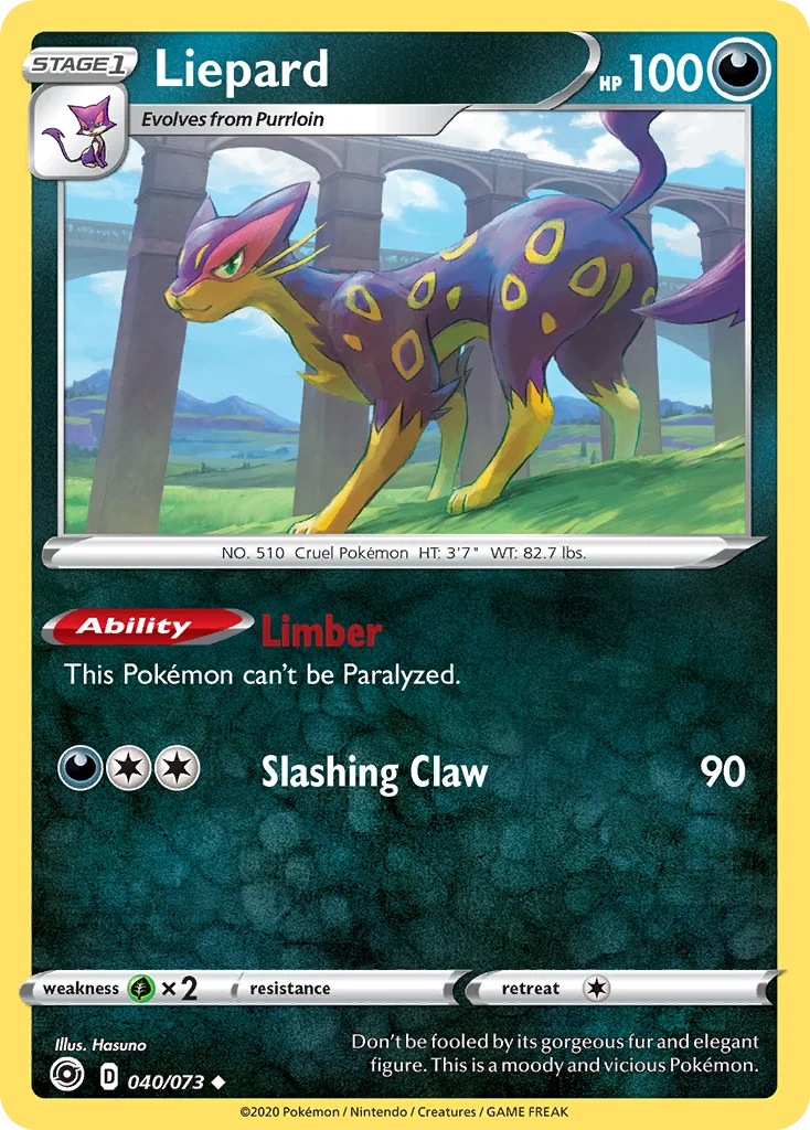 swsh35-40 Liepard 040/073 Uncommon