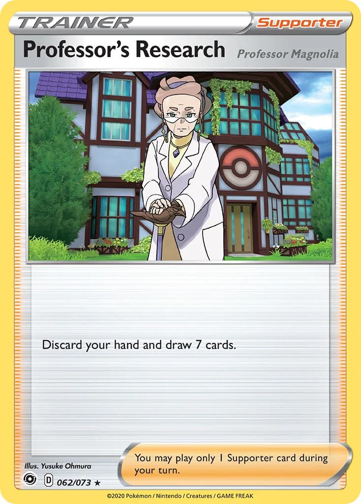 swsh35-62 Professor's Research (Professor Magnolia) 062/073 Rare holo