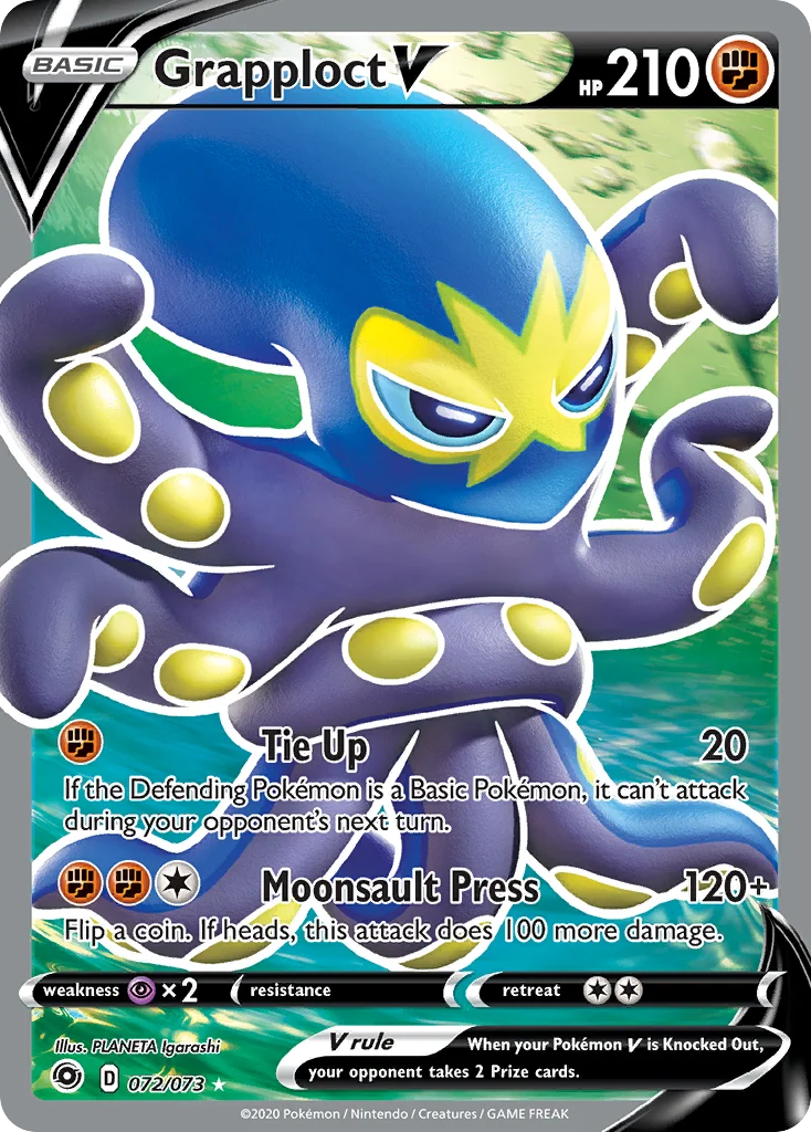 swsh35-72 Grapploct V 072/073 Rare ultra