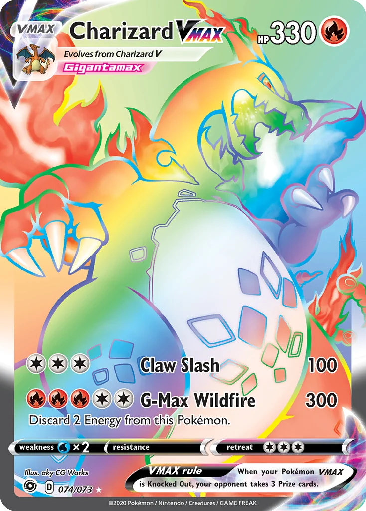 Charizard VMAX 074/073 Rare rainbow