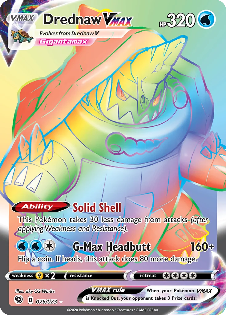 Drednaw VMAX 075/073 Rare rainbow