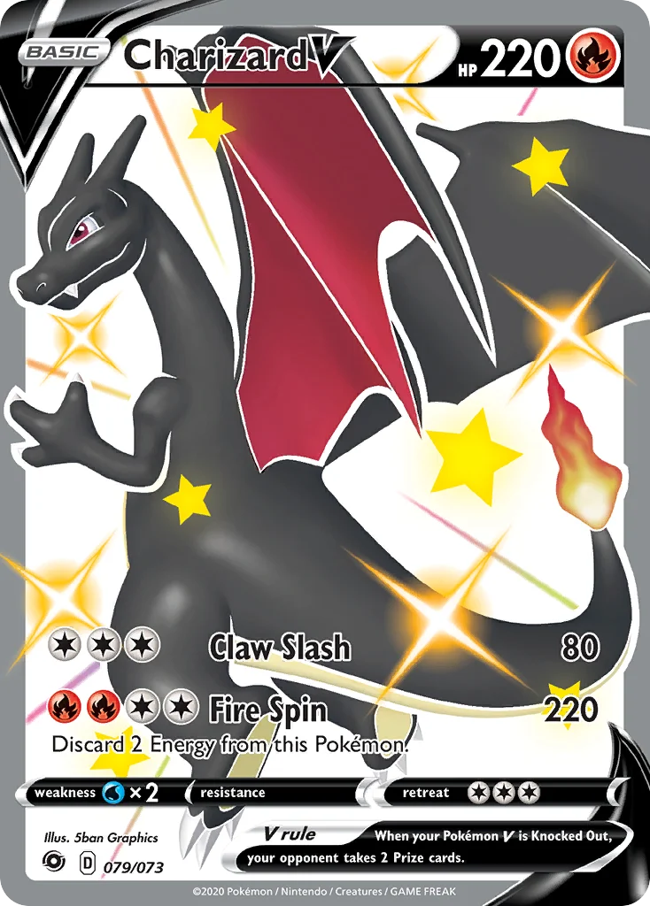 Charizard V 079/073 Rare secret