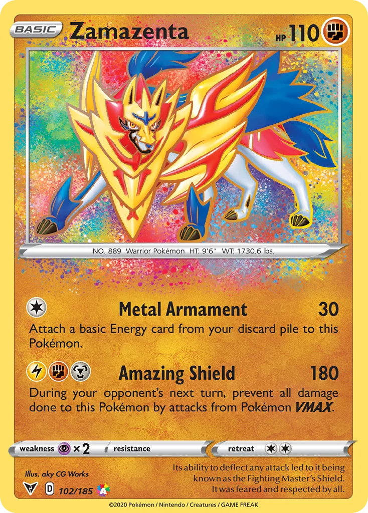 swsh4-102 Zamazenta 102/185 Amazing rare