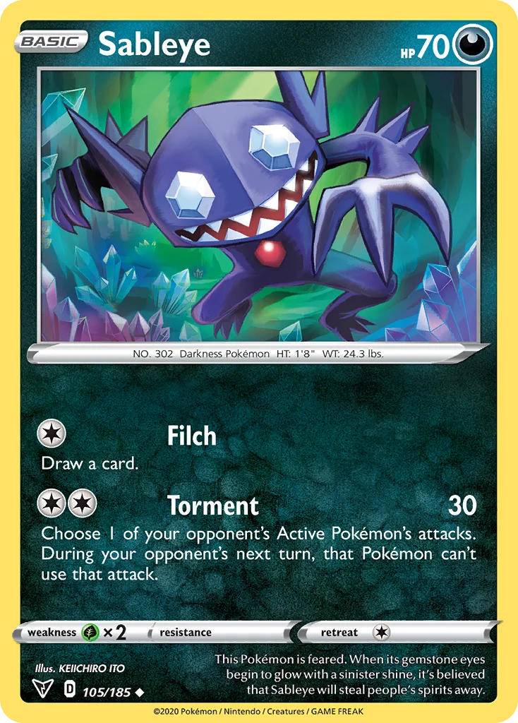 swsh4-105 Sableye 105/185 Uncommon