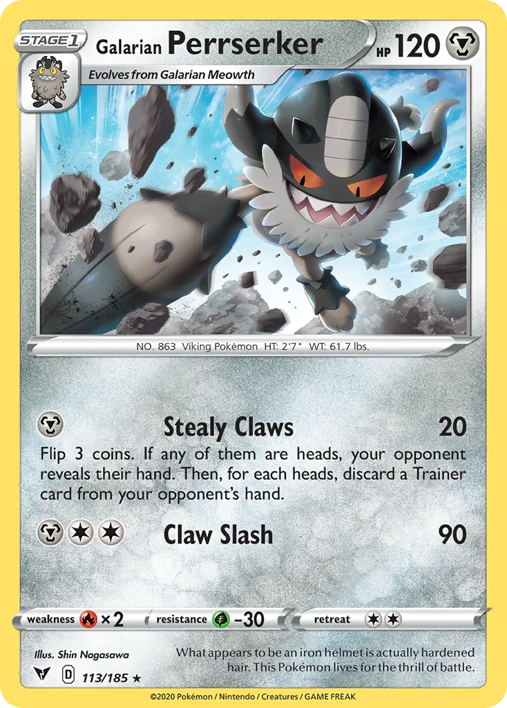 Galarian Perrserker 113/185 Rare