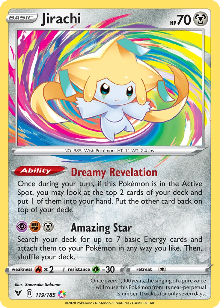 swsh4-119 Jirachi 119/185 Amazing rare