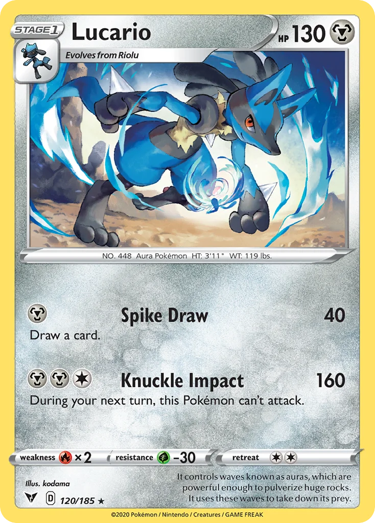 swsh4-120 Lucario 120/185 Rare