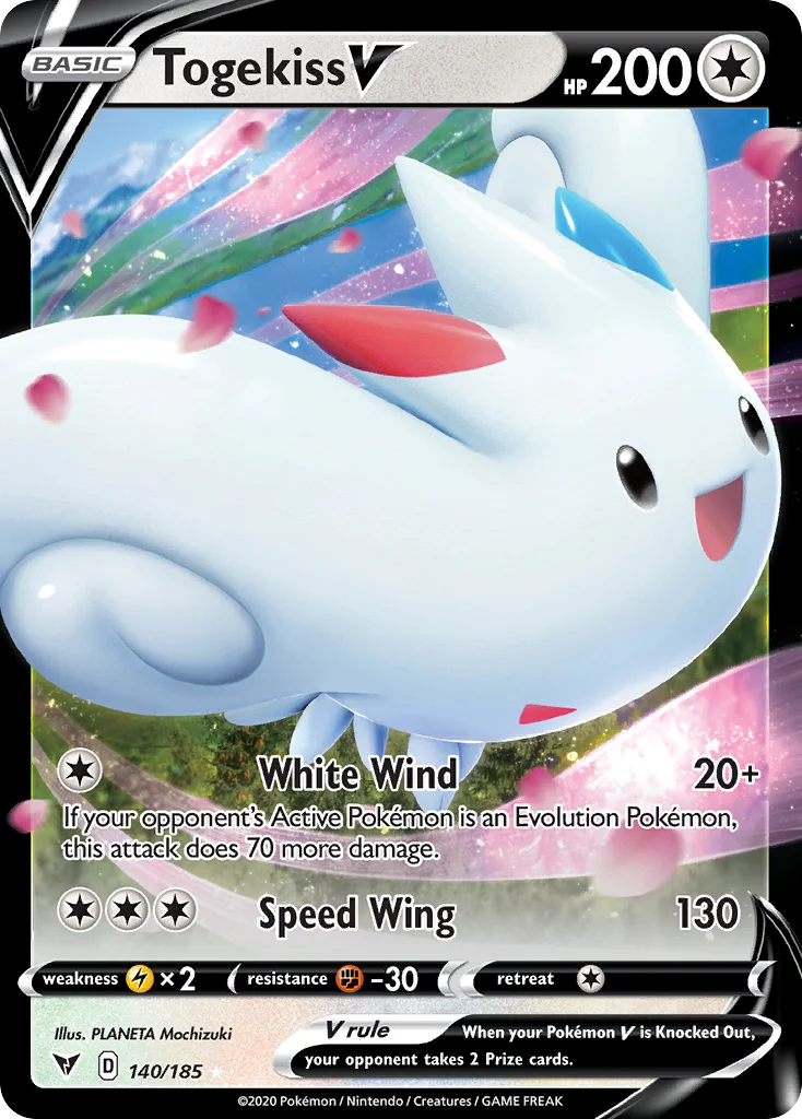 Togekiss V 140/185 Rare holo v