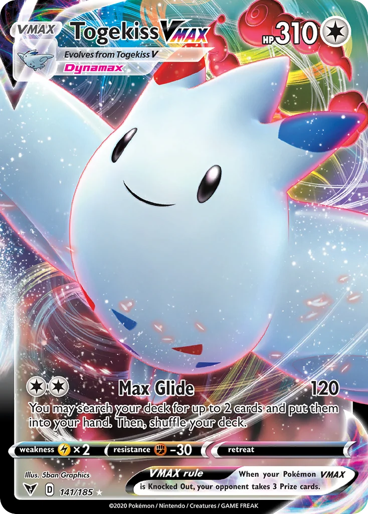 Togekiss VMAX 141/185 Rare holo vmax