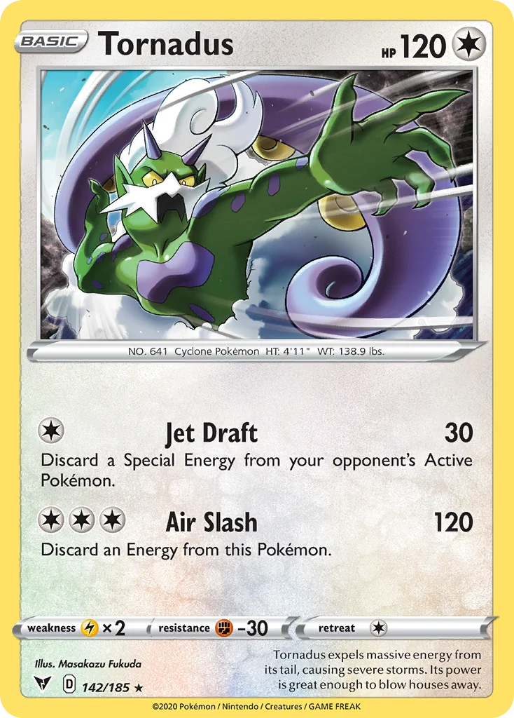 Tornadus 142/185 Rare holo