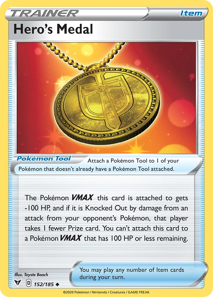 Hero's Medal 152/185 Uncommon