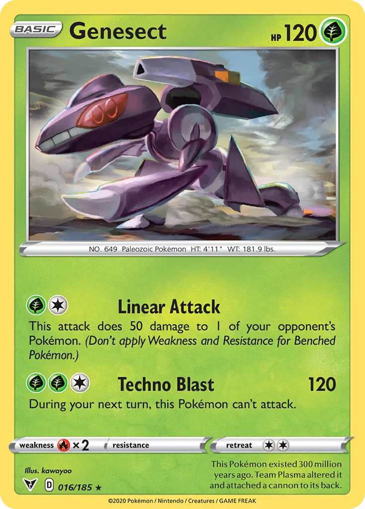 Genesect 016/185 Rare holo