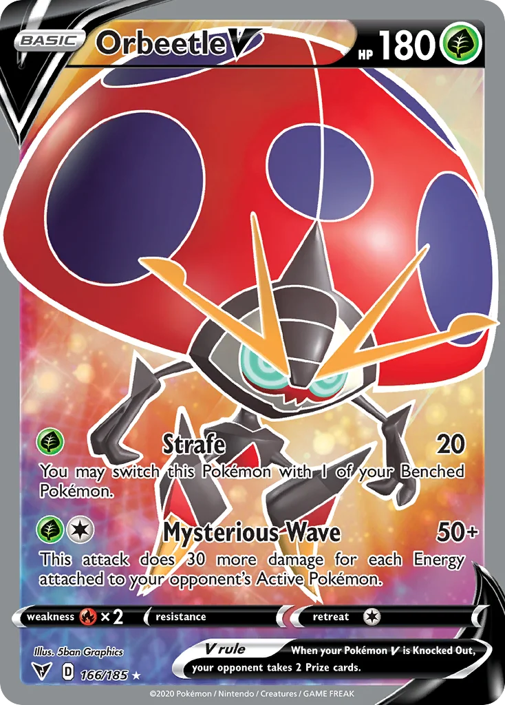 Orbeetle V 166/185 Rare ultra