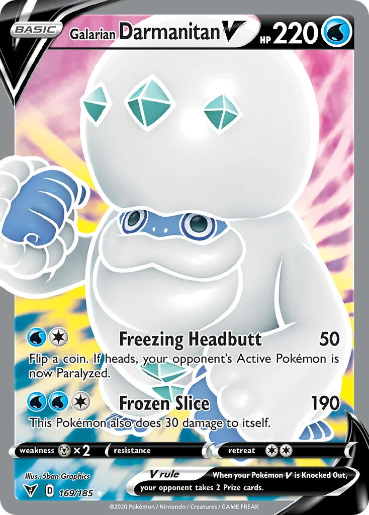 swsh4-169 Galarian Darmanitan V 169/185 Rare ultra