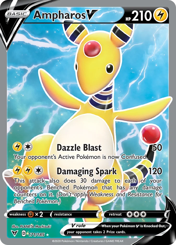 Ampharos V 171/185 Rare ultra