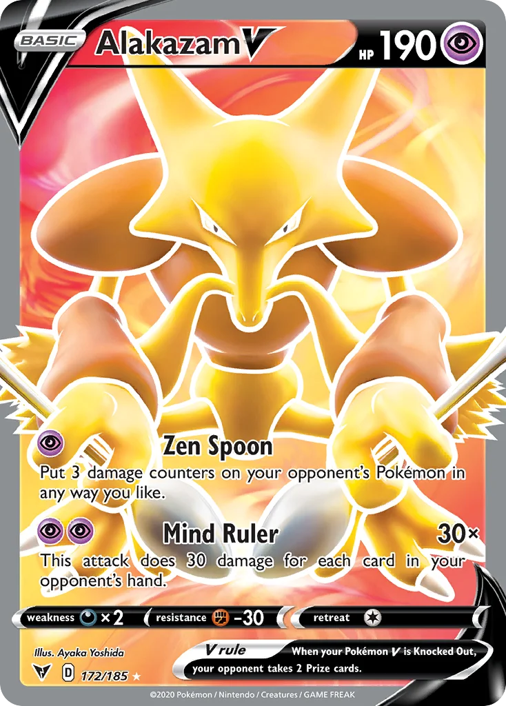 swsh4-172 Alakazam V 172/185 Rare ultra