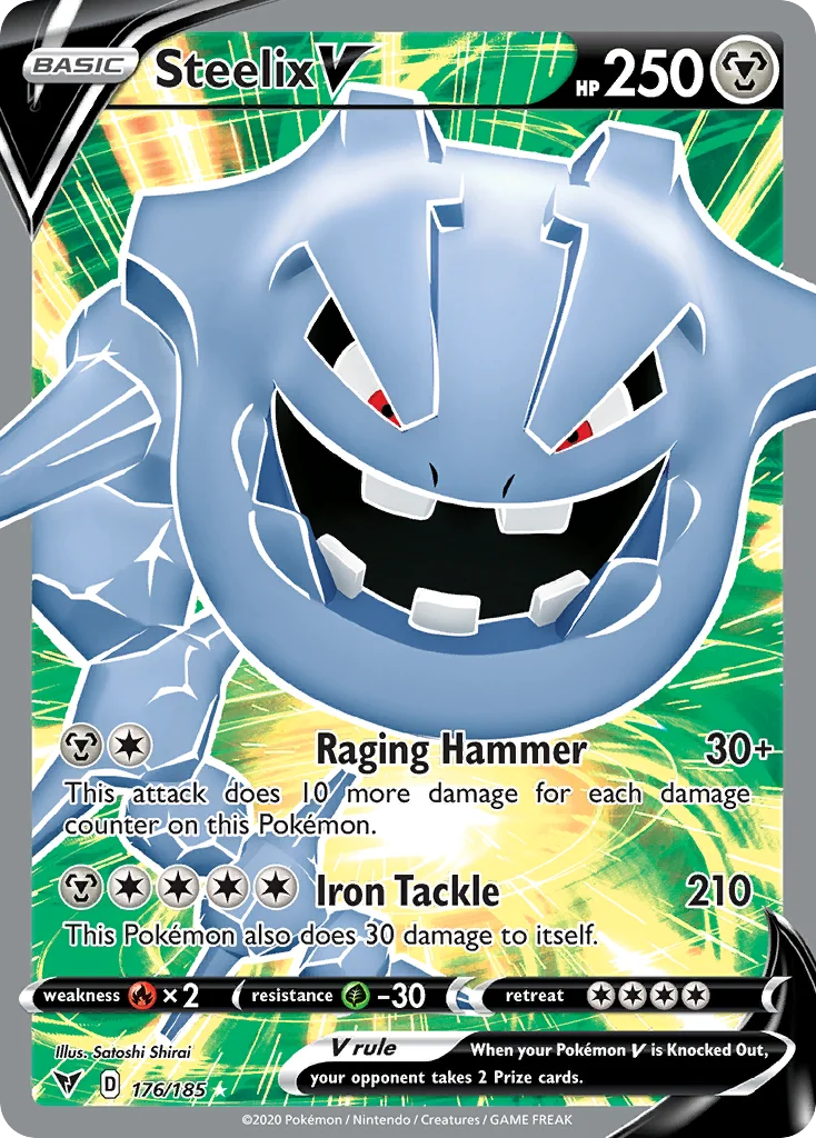 swsh4-176 Steelix V 176/185 Rare ultra