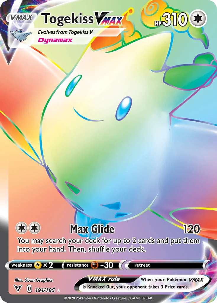 Togekiss VMAX 191/185 Rare rainbow