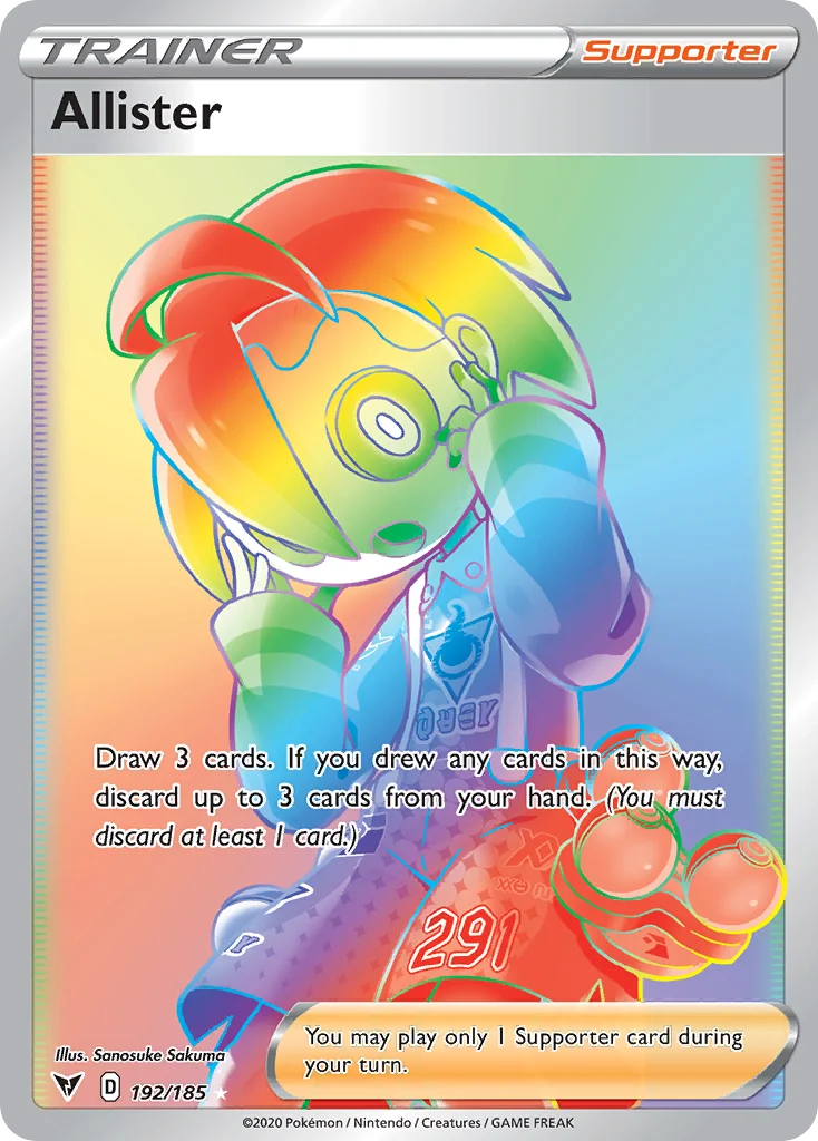 swsh4-192 Allister 192/185 Rare rainbow