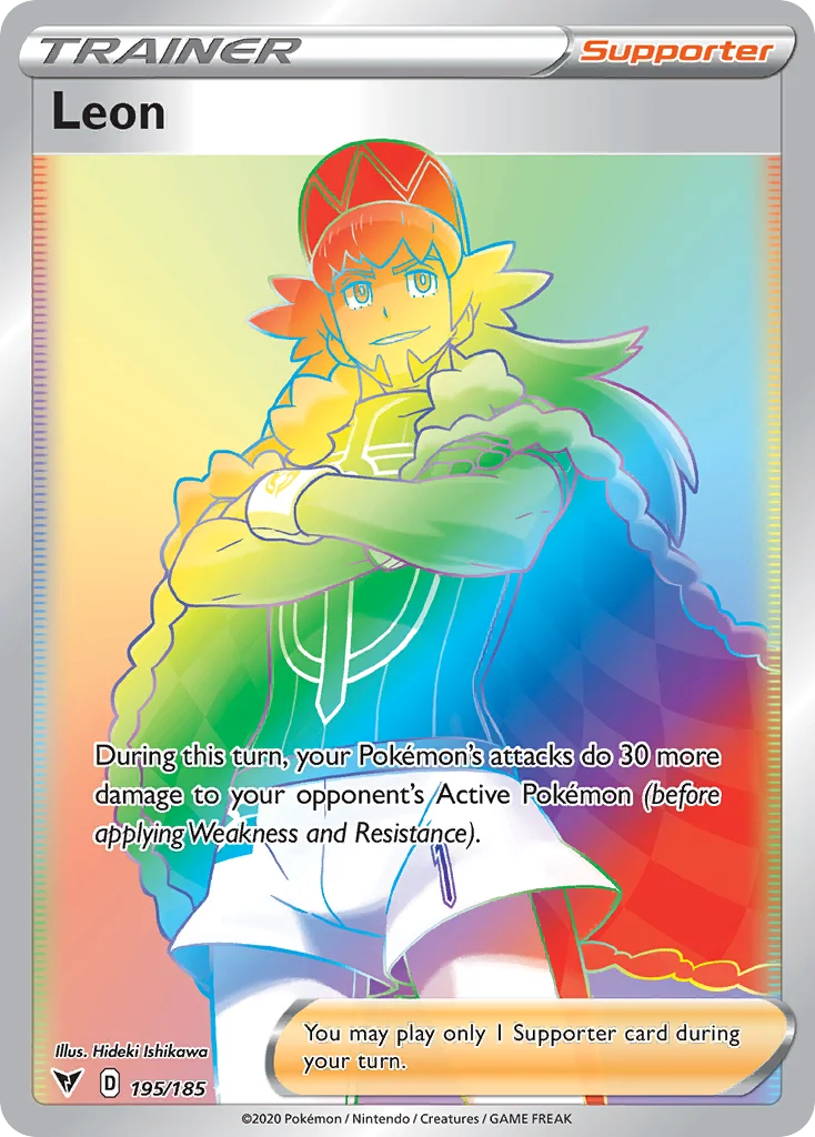 Leon 195/185 Rare rainbow