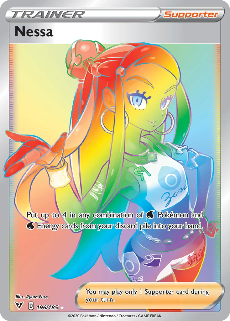 Nessa 196/185 Rare rainbow