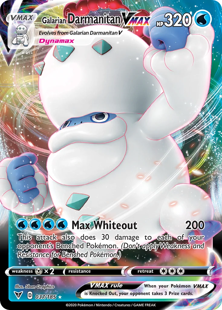 Galarian Darmanitan VMAX 037/185 Rare holo vmax