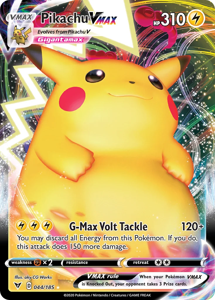 Pikachu VMAX 044/185 Rare holo vmax