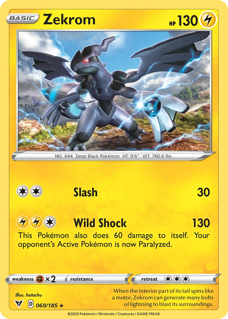 Zekrom 060/185 Rare holo