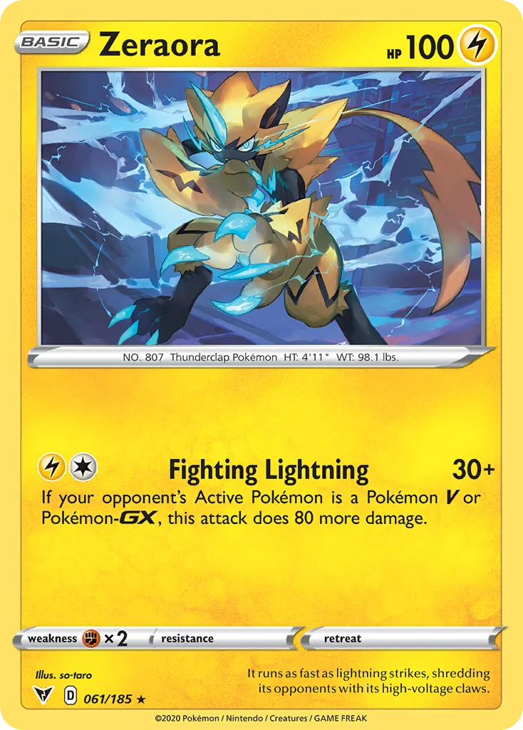 Zeraora 061/185 Rare holo