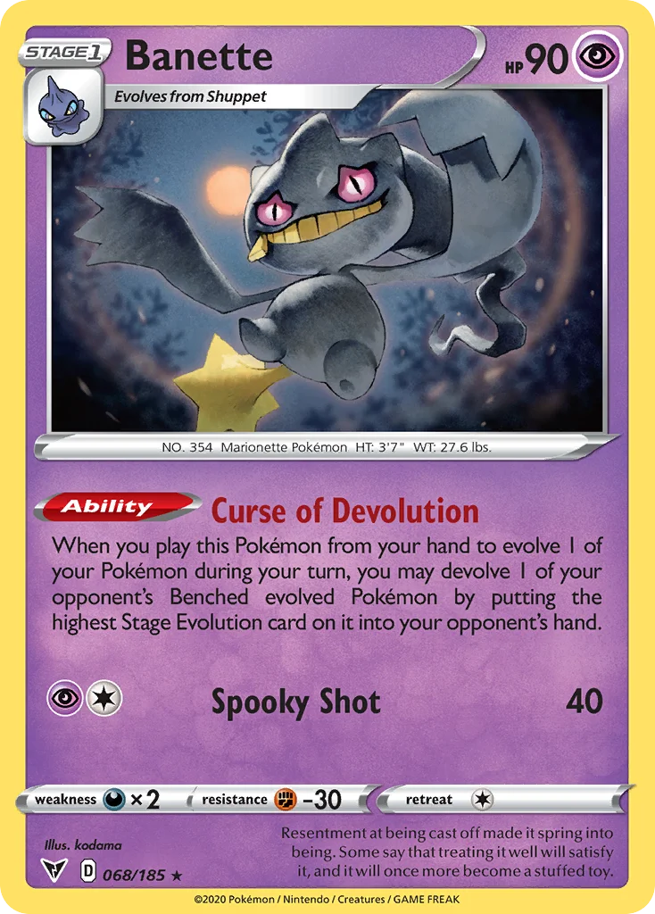 Banette 068/185 Rare