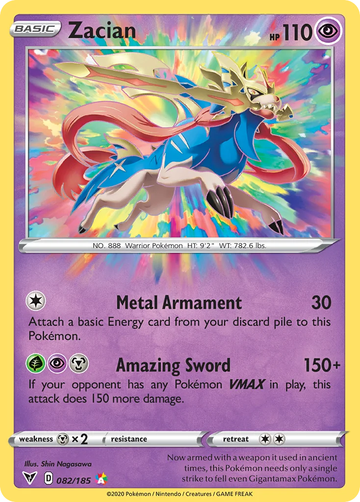 Zacian 082/185 Amazing rare