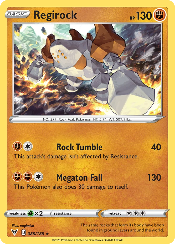 Regirock 089/185 Rare holo