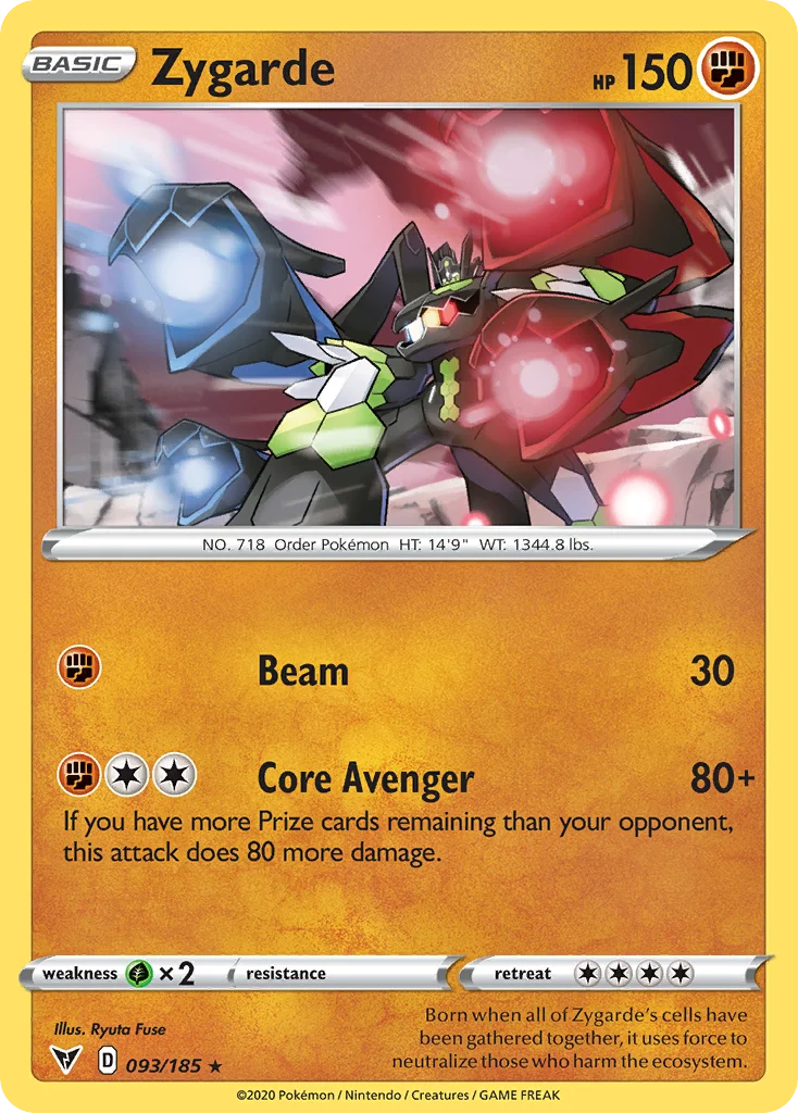 Zygarde 093/185 Rare holo