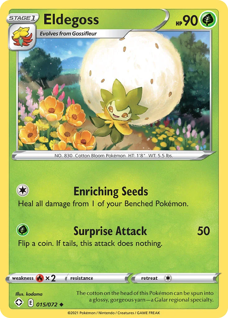 swsh45-15 Eldegoss 015/072 Uncommon