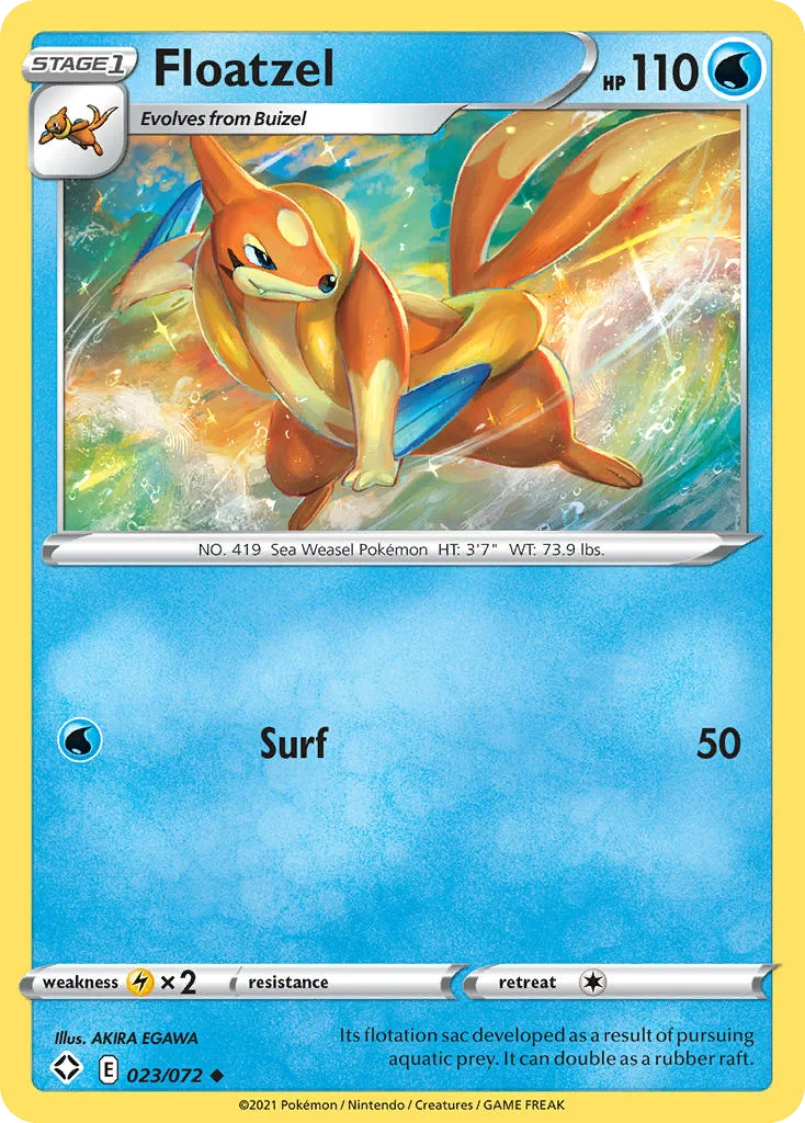 swsh45-23 Floatzel 023/072 Uncommon