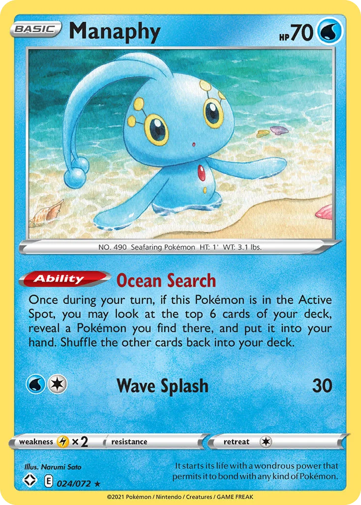 swsh45-24 Manaphy 024/072 Rare