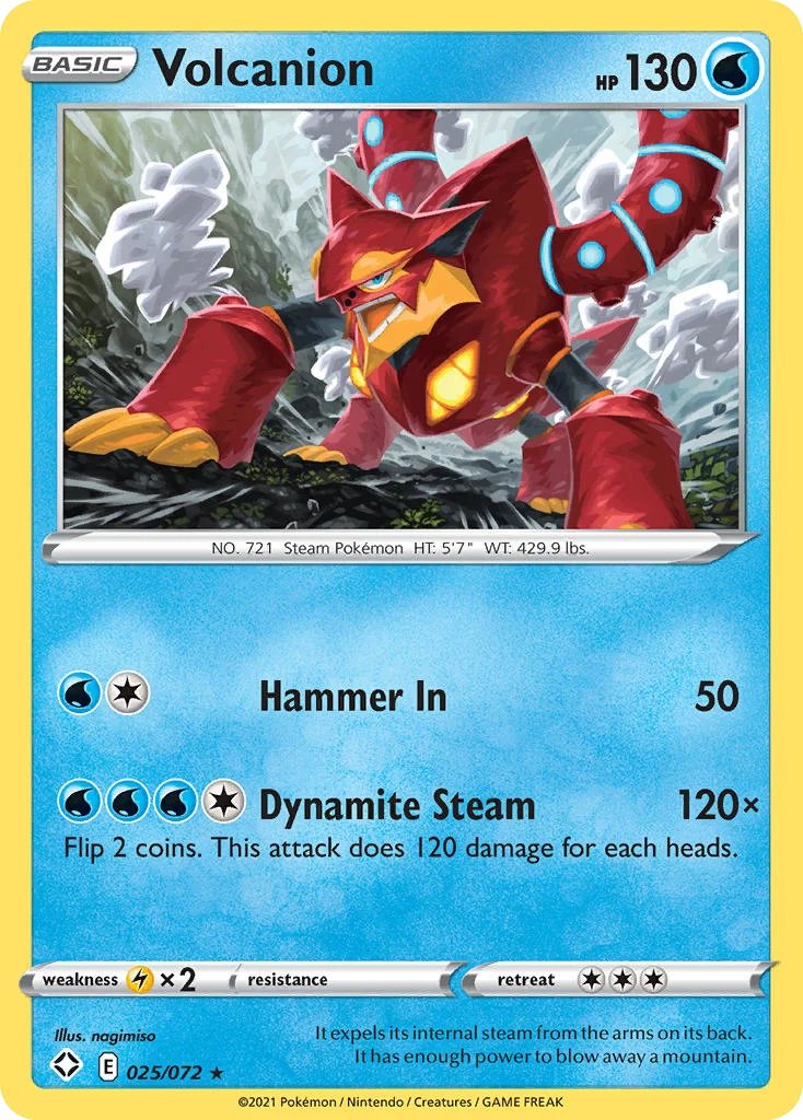 Volcanion 025/072 Rare