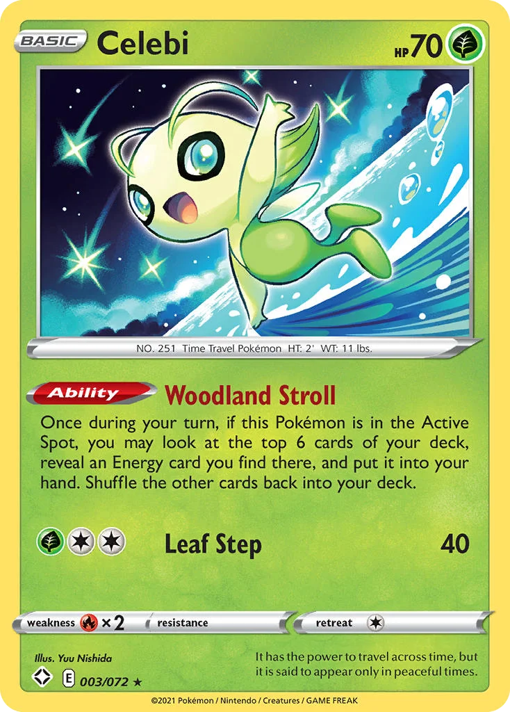 swsh45-3 Celebi 003/072 Rare