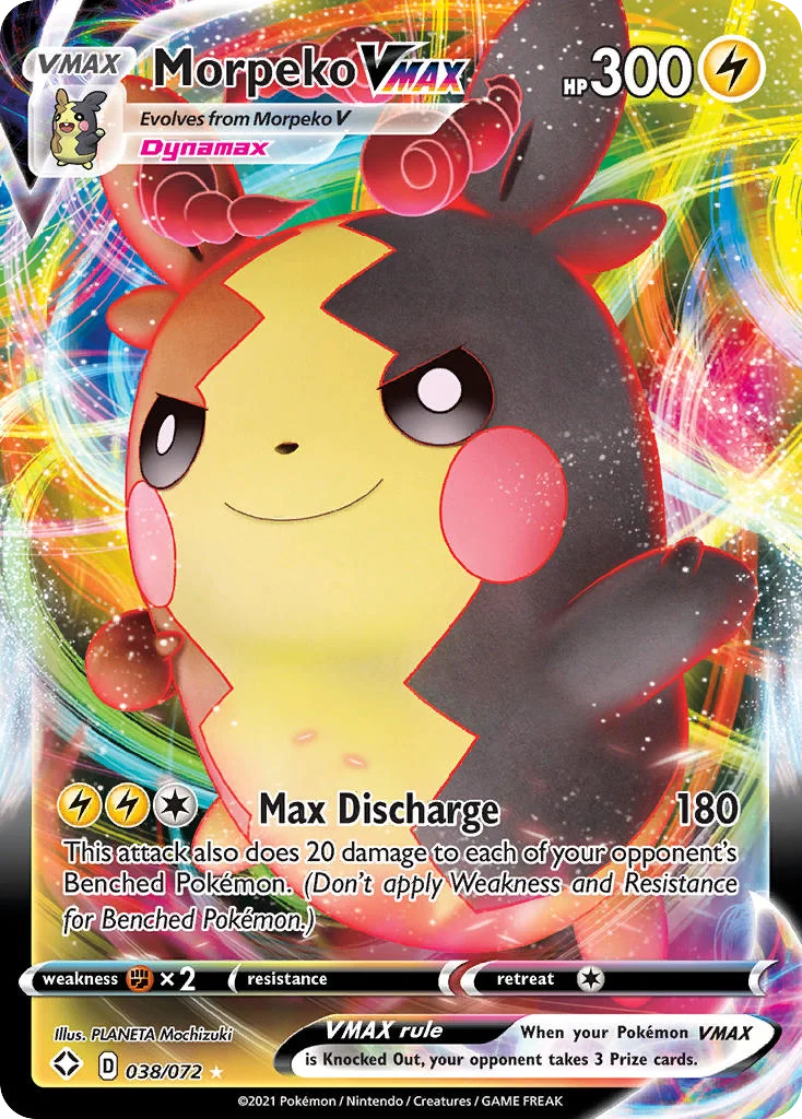 Morpeko VMAX 038/072 Rare holo vmax