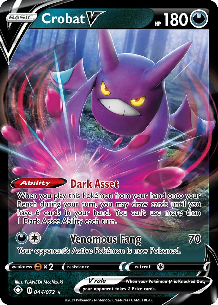 Crobat V 044/072 Rare holo v