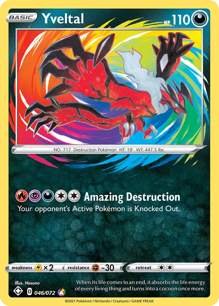 Yveltal 046/072 Amazing rare