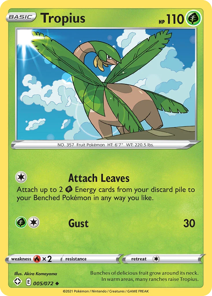 swsh45-5 Tropius 005/072 Uncommon